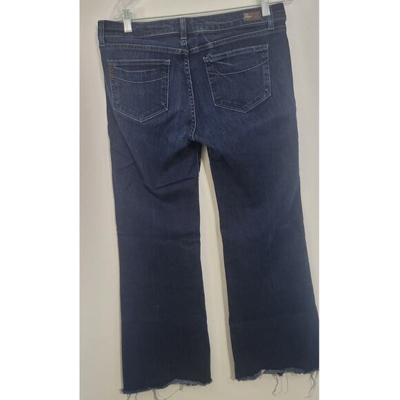 Paige Jeans Womens Size 31 Robertson Flare Raw Hem Boho Hippie Festival Retro - Picture 5 of 10